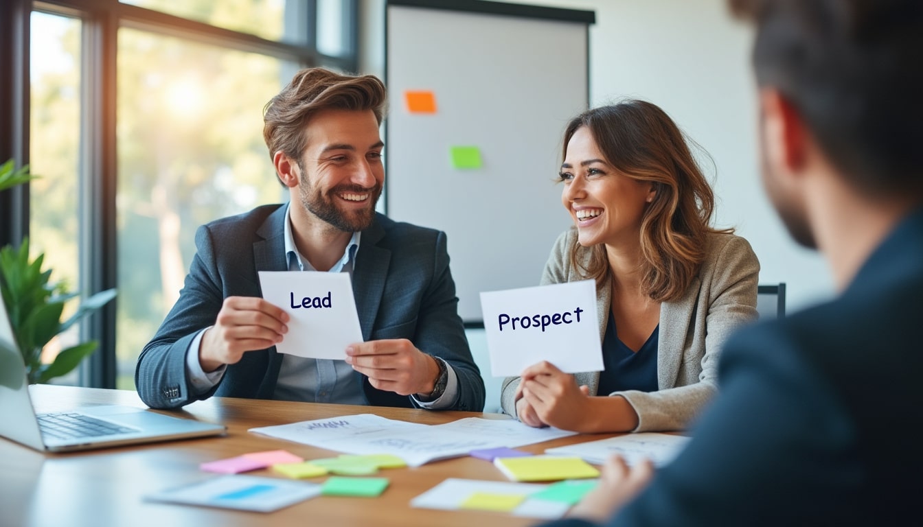 Illustration: Comprendre la différence entre un lead et un prospect dans le parcours commercial