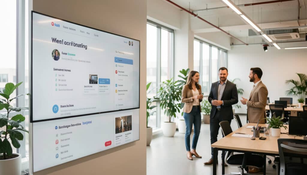 Affichage dynamique pour la communication interne